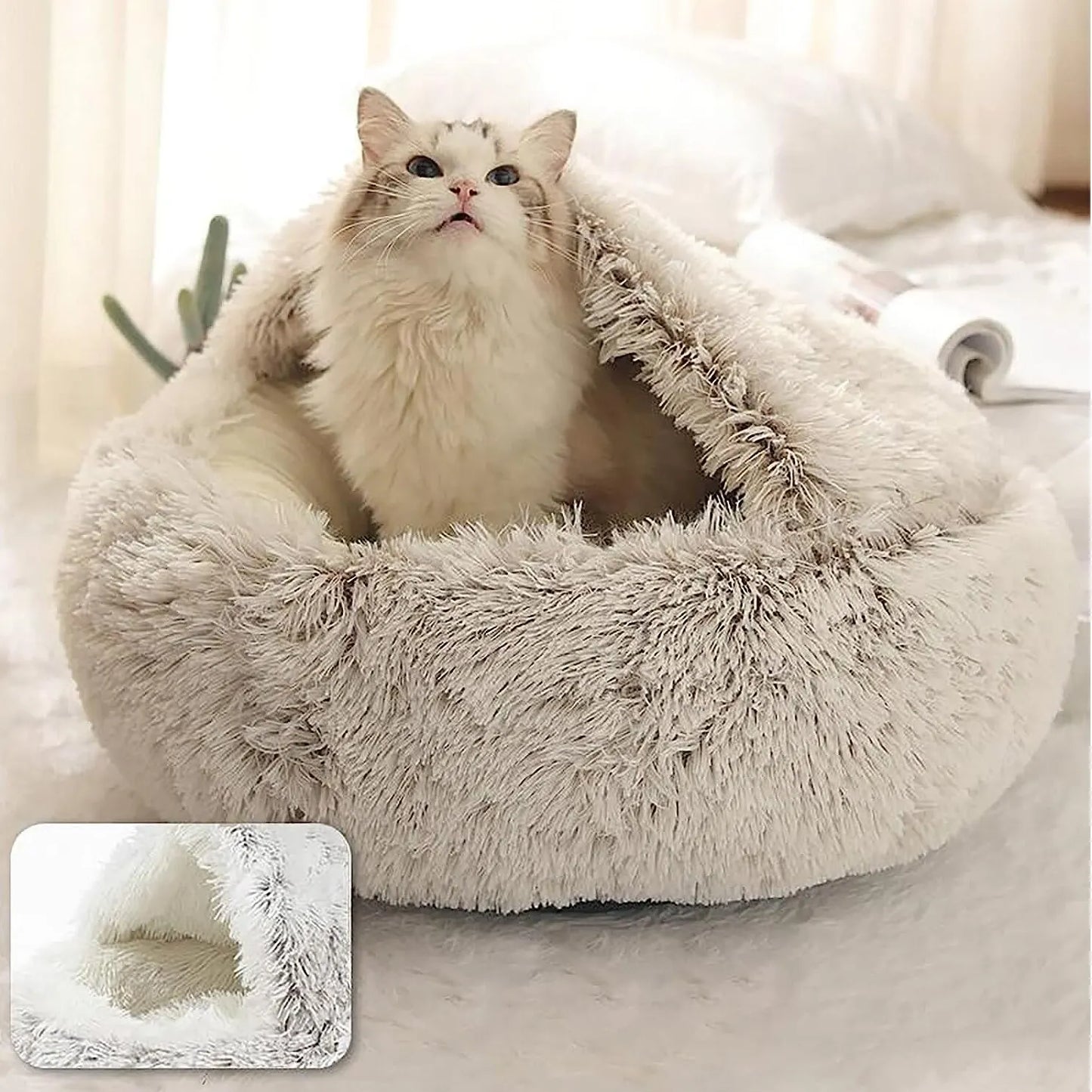 A soft bed for a cat